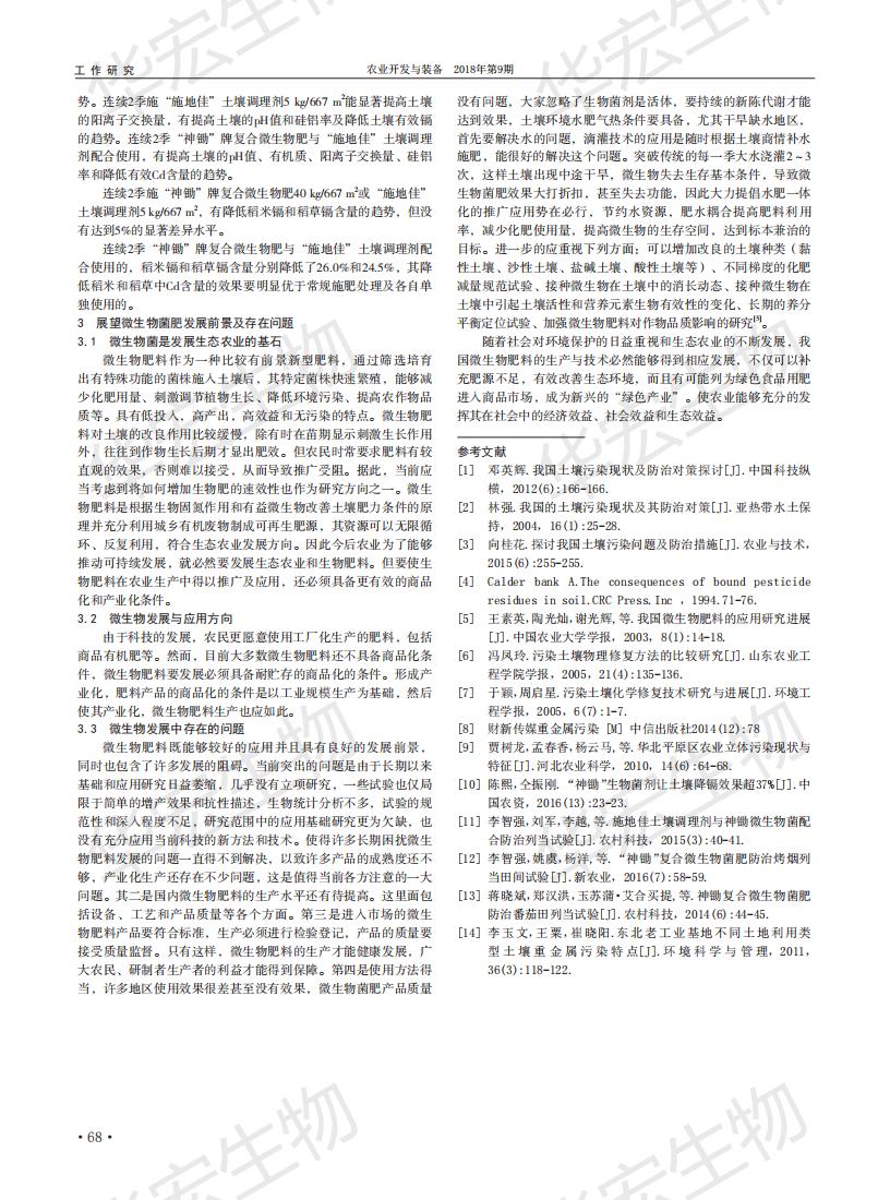 耕地传染微生物职能菌肥在重金属传染泥土改进中的利用钻研_02.jpg